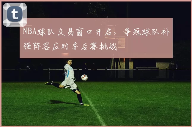 NBA球队交易窗口开启,争冠球队补强阵容应对季后赛挑战