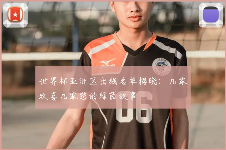 世界杯亚洲区出线名单揭晓:几家欢喜几家愁的绿茵故事
