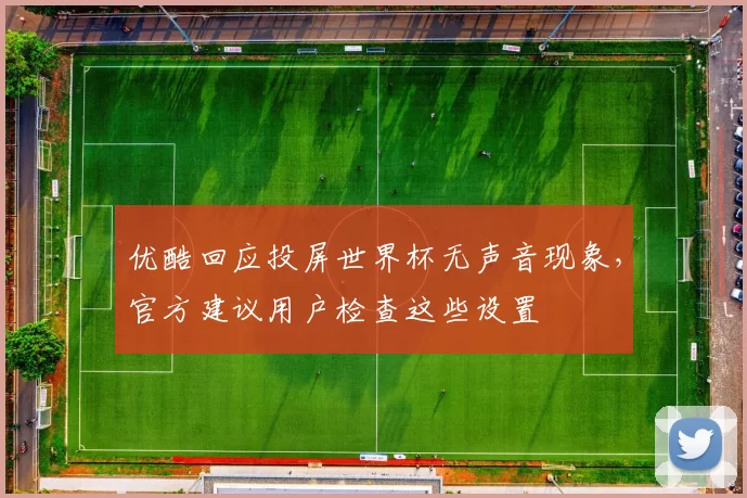 优酷回应投屏世界杯无声音现象，官方建议用户检查这些设置